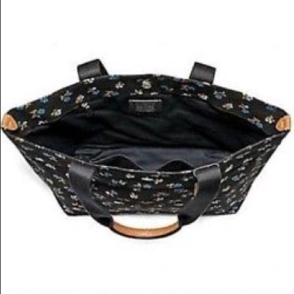 Coach Black/floral canvas tote NWT - Picture 5 of 6